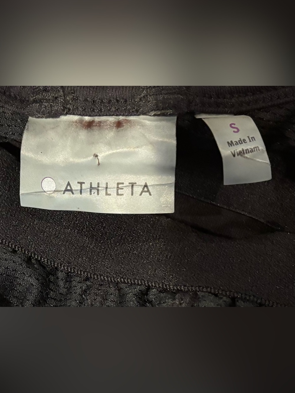 Athleta Black Tank Top with Built in Bra and Crisscross Back Womens Small - Picture 3 of 11